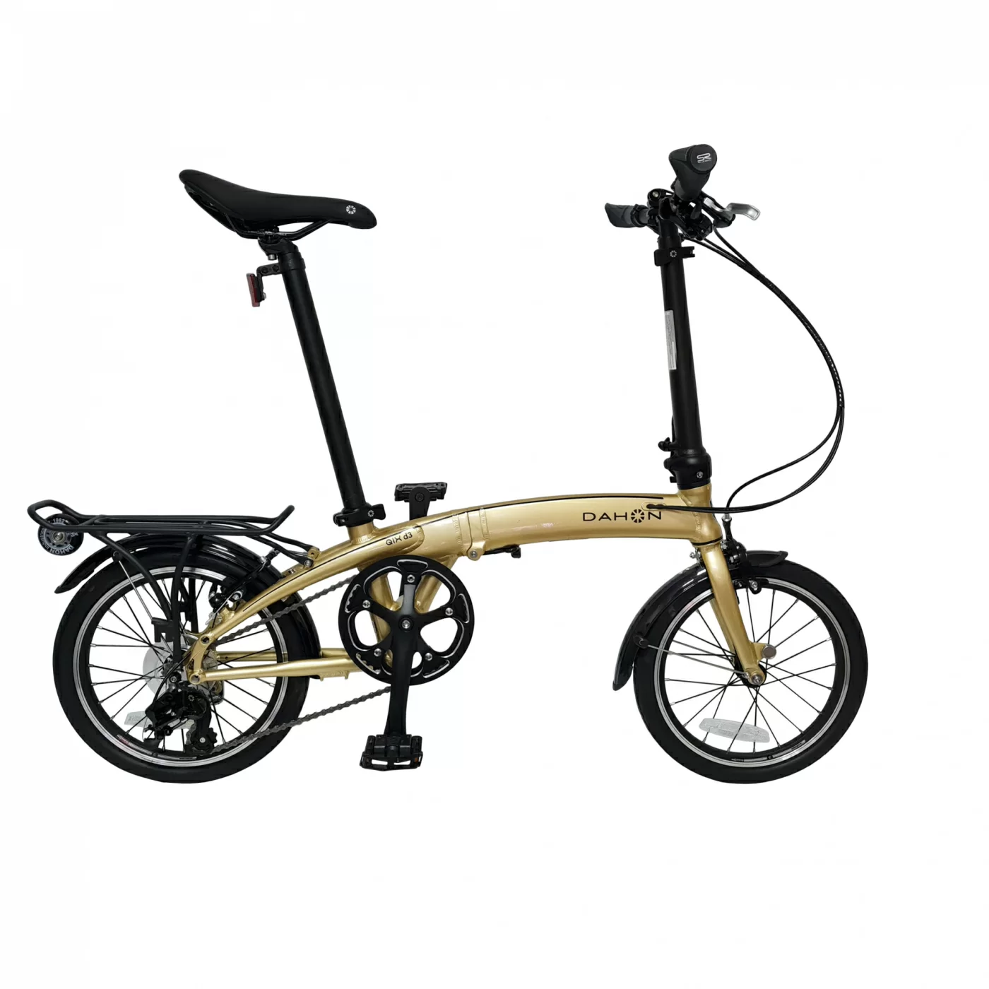 Реальное фото Велосипед Dahon QIX D3 YS 9193-1 (GOLD), складной, колеса 16" от магазина СпортСЕ