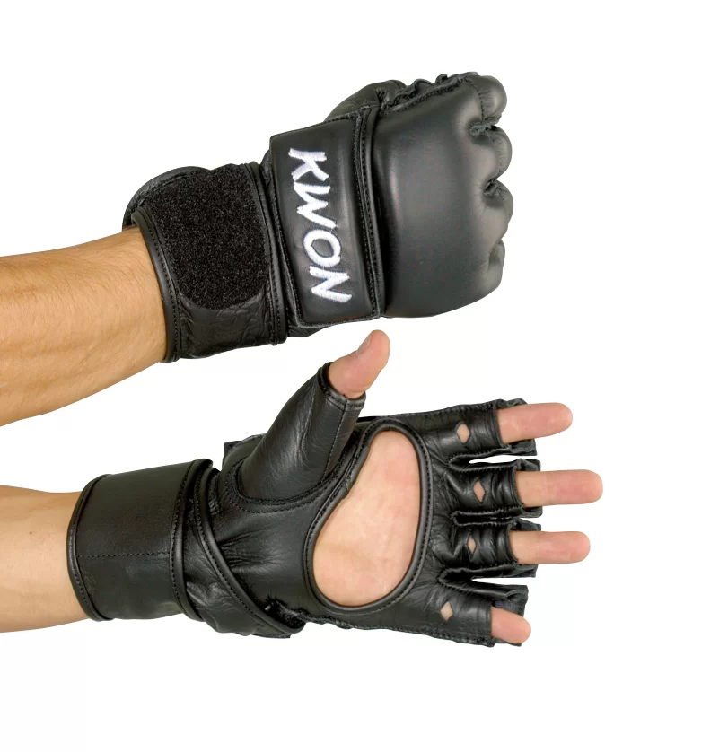 Реальное фото Перчатки Kwon Ultimate Glove кожа черные 406970K от магазина СпортСЕ