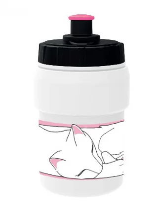 Реальное фото Велофляга AUTHOR пластиковая, white/pink, д/детских вело AB-MIRAGE 0.35л  8-14060020 от магазина СпортСЕ