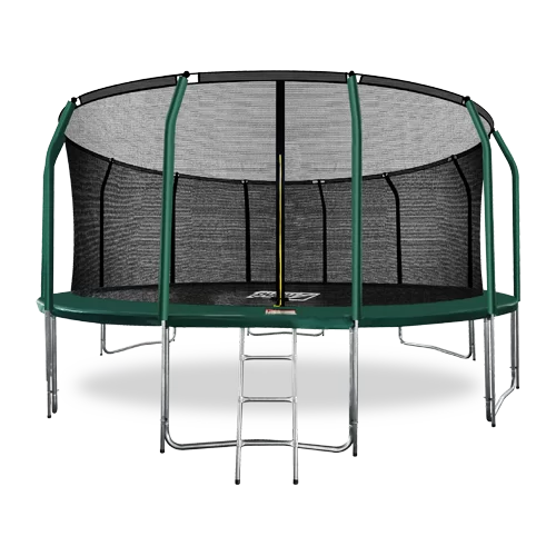 Реальное фото ARLAND Батут премиум 16FT с внутренней страховочной сеткой и лестницей (Dark green) (ТЕМНО-ЗЕЛЕНЫЙ) от магазина СпортСЕ