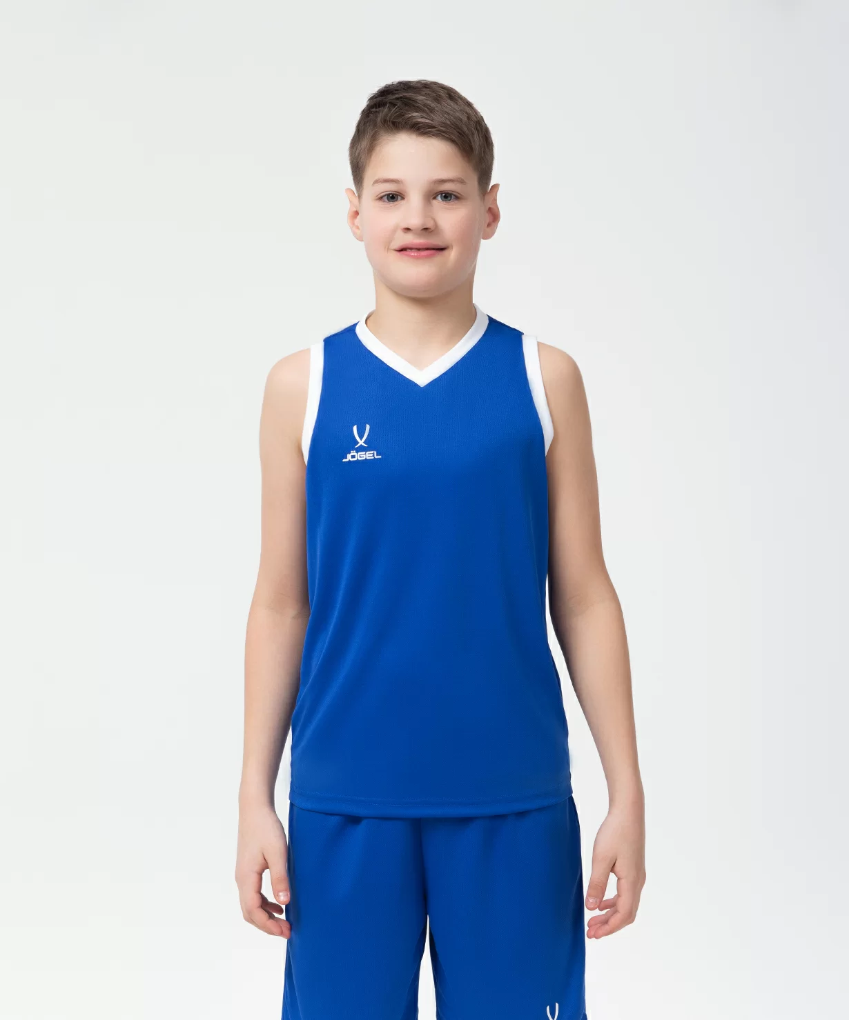 Реальное фото Майка баскетбольная Camp Basic, синий, детский от магазина СпортСЕ