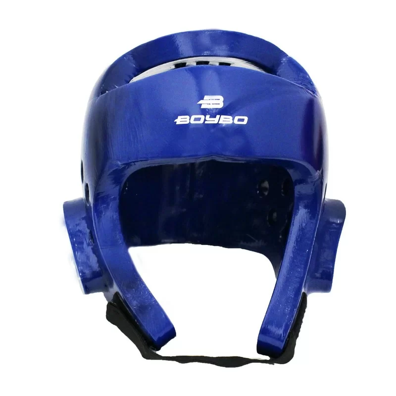 Реальное фото Шлем тхэквондо BoyBo Premium синий от магазина СпортСЕ