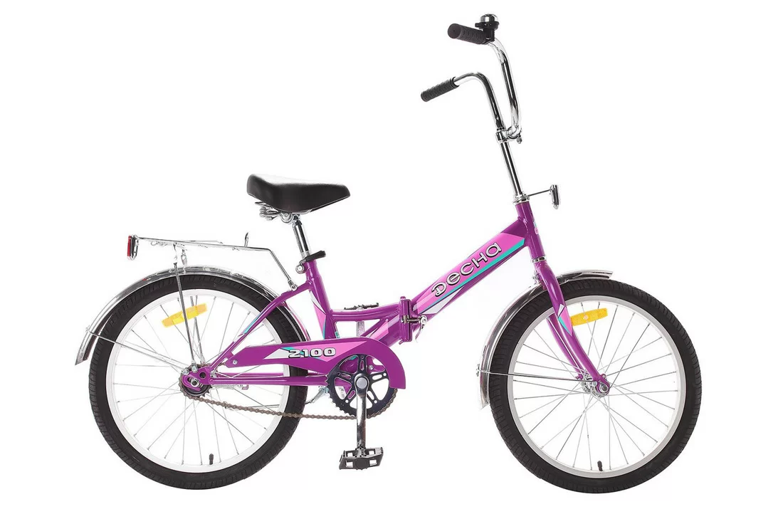 Реальное фото Велосипед Десна-2100 20" (2021) лиловый (Э) Z011 от магазина СпортСЕ