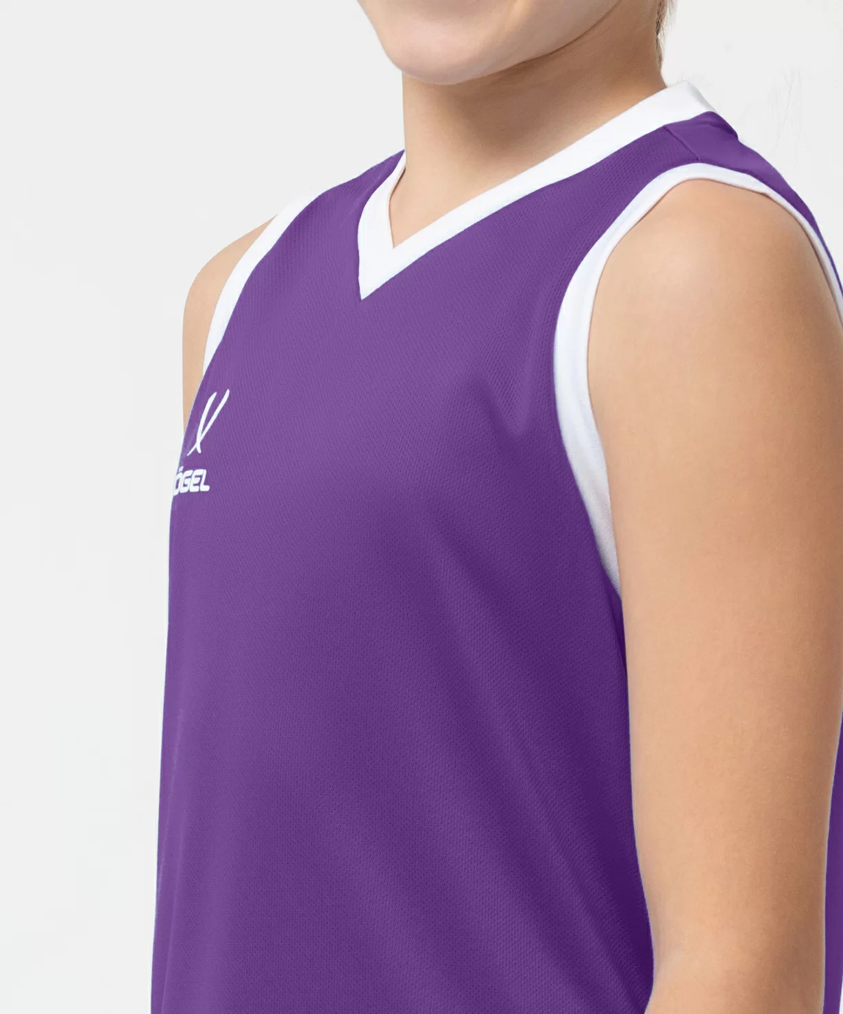Реальное фото Майка баскетбольная Camp Basic, фиолетовый, детский от магазина СпортСЕ