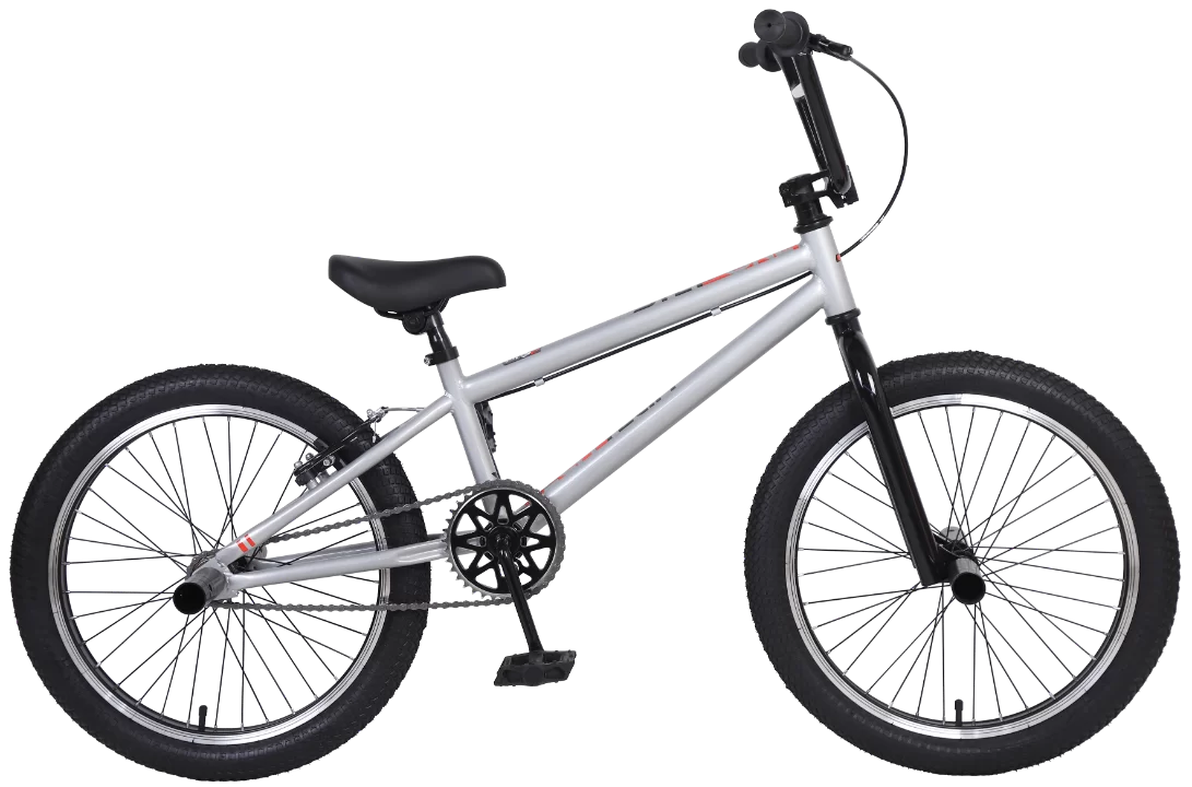 Реальное фото Велосипед BMX TechTeam Step One 20" (2021) серый от магазина СпортСЕ