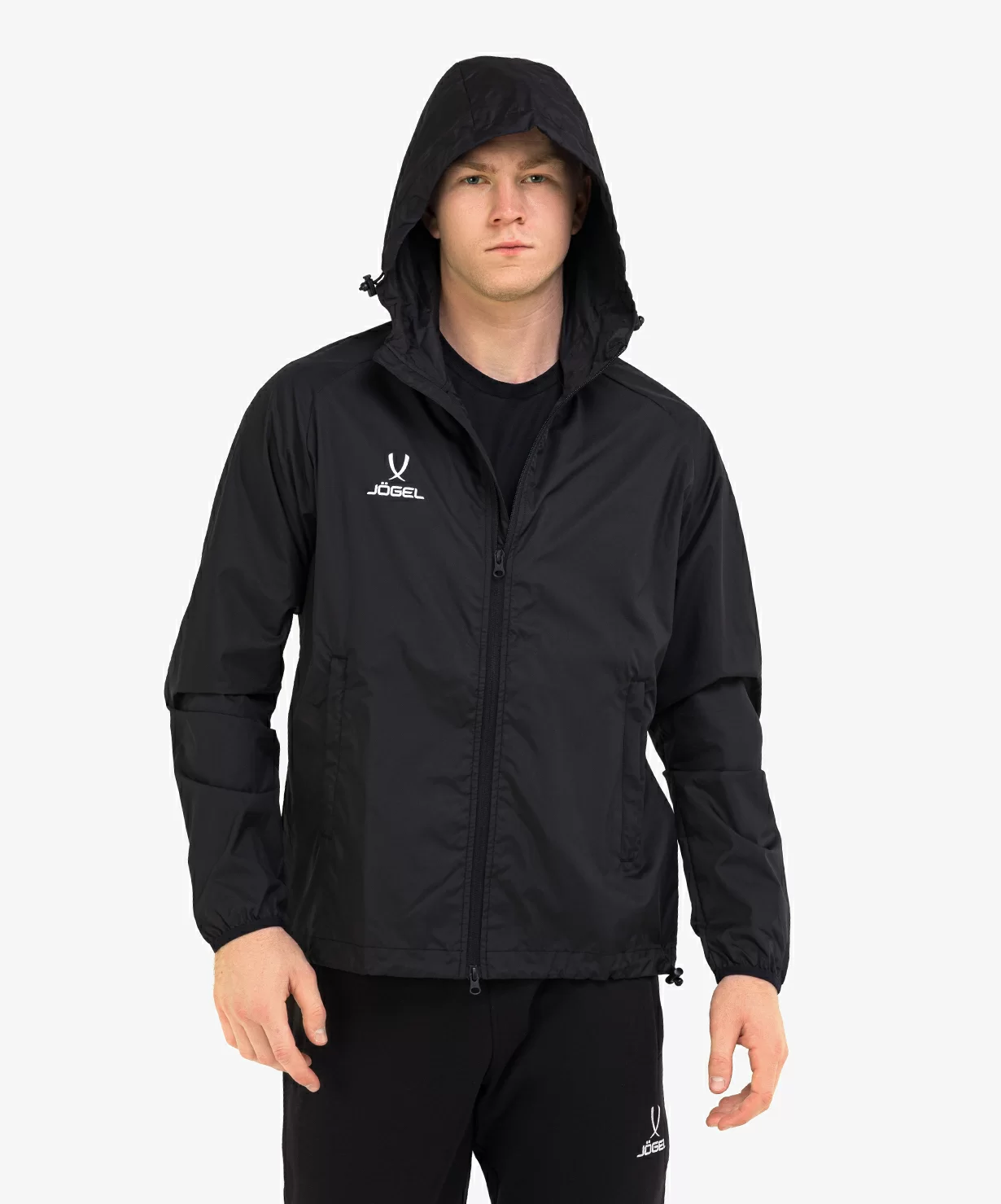 Реальное фото Куртка ветрозащитная CAMP Rain Jacket, черный от магазина СпортСЕ