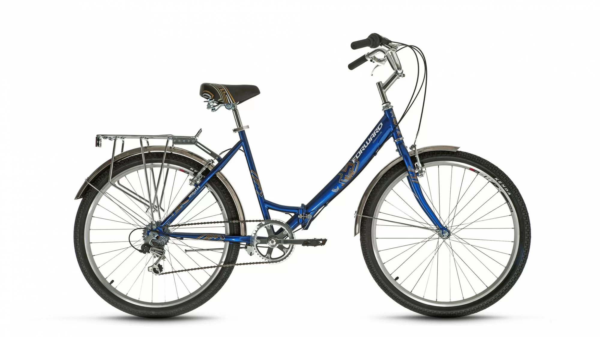 Реальное фото Велосипед Forward Sevilla 26 2.0 скл (2019) синий от магазина СпортСЕ