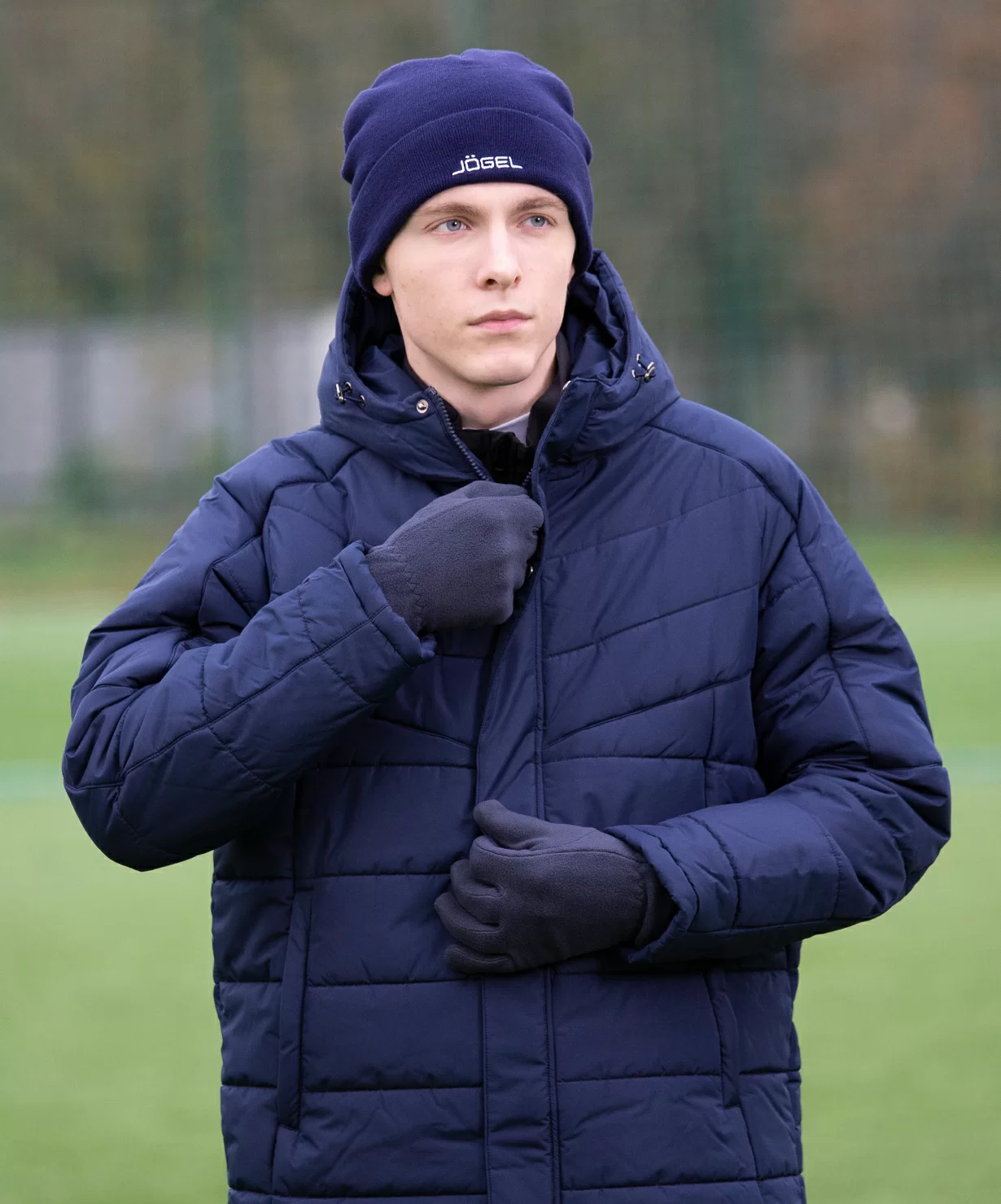 Реальное фото Перчатки зимние ESSENTIAL Fleece Gloves, темно-синий - XS - L от магазина СпортСЕ