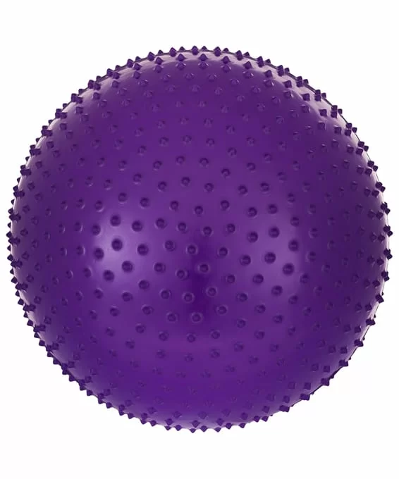 Реальное фото Мяч массажный 65 см StarFit GB-301 антивзрыв фиолетовый 8866 от магазина СпортСЕ