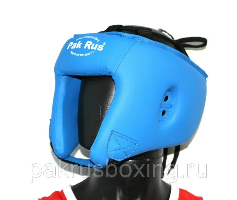 Реальное фото Шлем боксерский боевой Pak Rus  синий PR-13-003 от магазина СпортСЕ