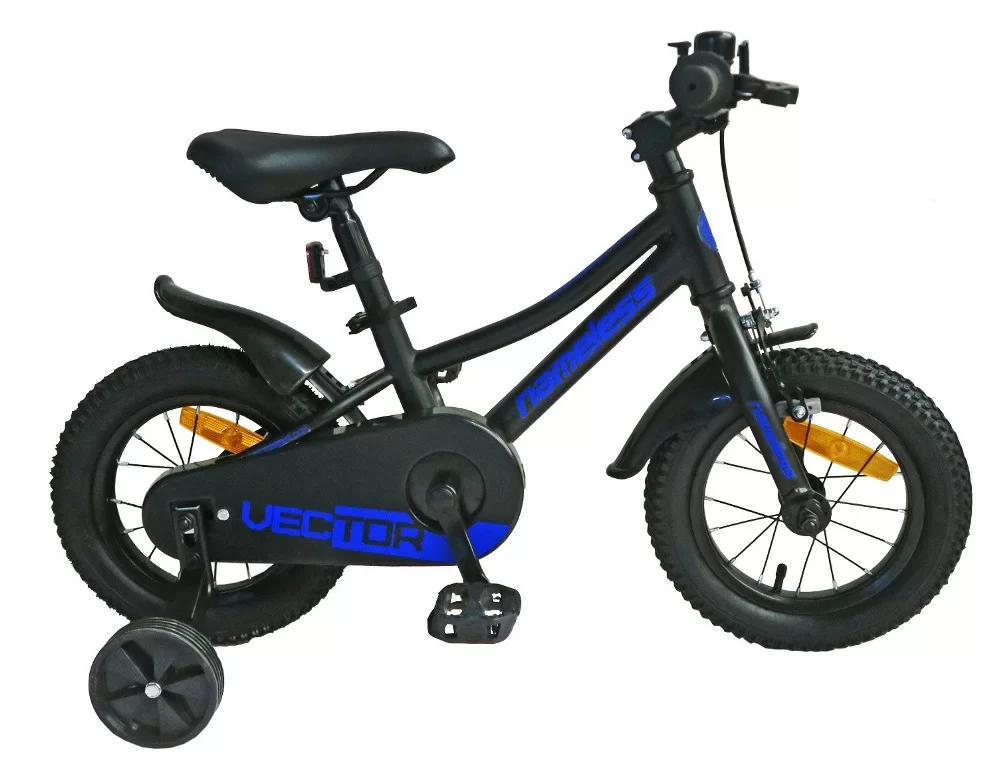 Реальное фото Велосипед 16" Nameless VECTOR, черный/синий (Новинка 2023) от магазина СпортСЕ