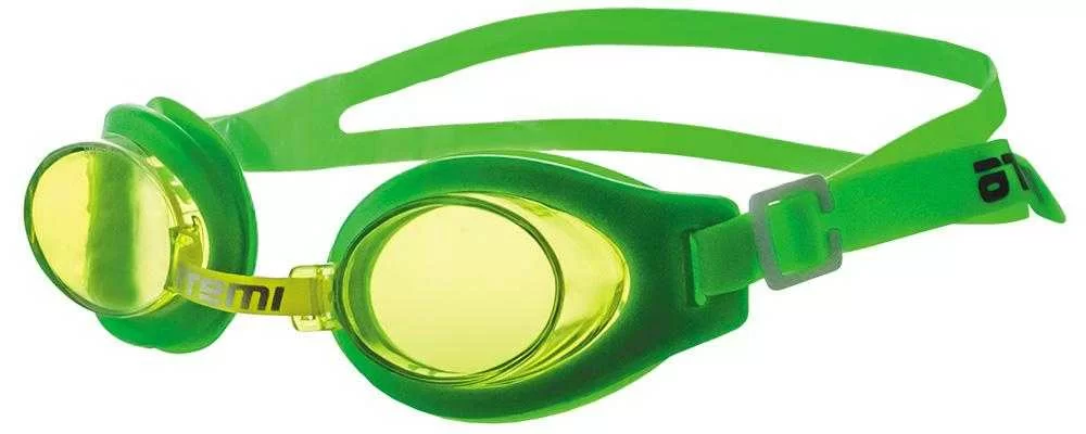 Реальное фото Очки для плавания Atemi S101 детские PVC/силикон зеленые от магазина СпортСЕ