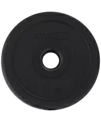 Диск d 26 BaseFit/StarFit BB-203 черный пластиковый 1кг