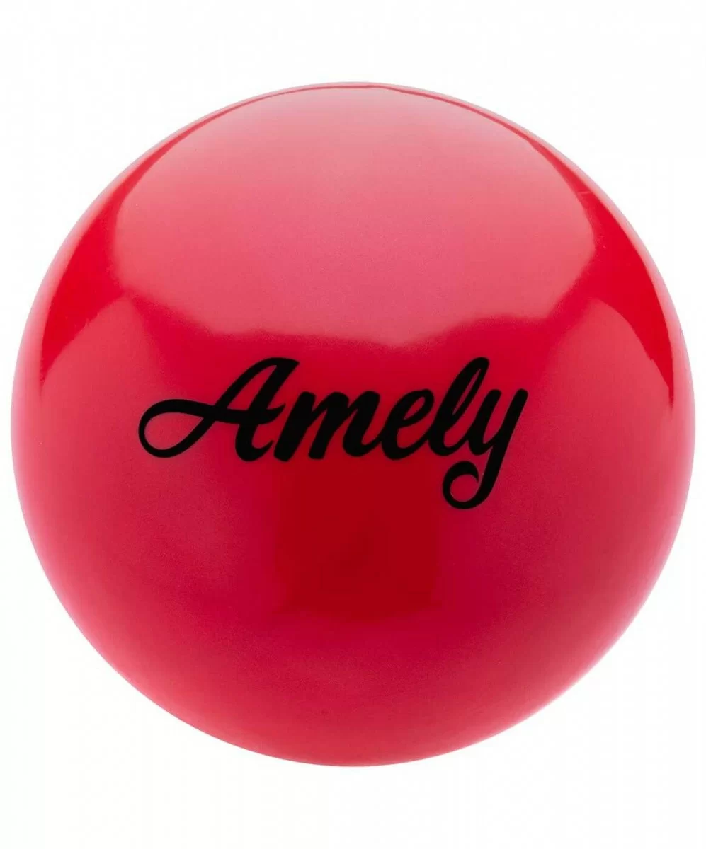 Реальное фото Мяч для художественной гимнастики 15 см Amely AGB-101 красный от магазина СпортСЕ