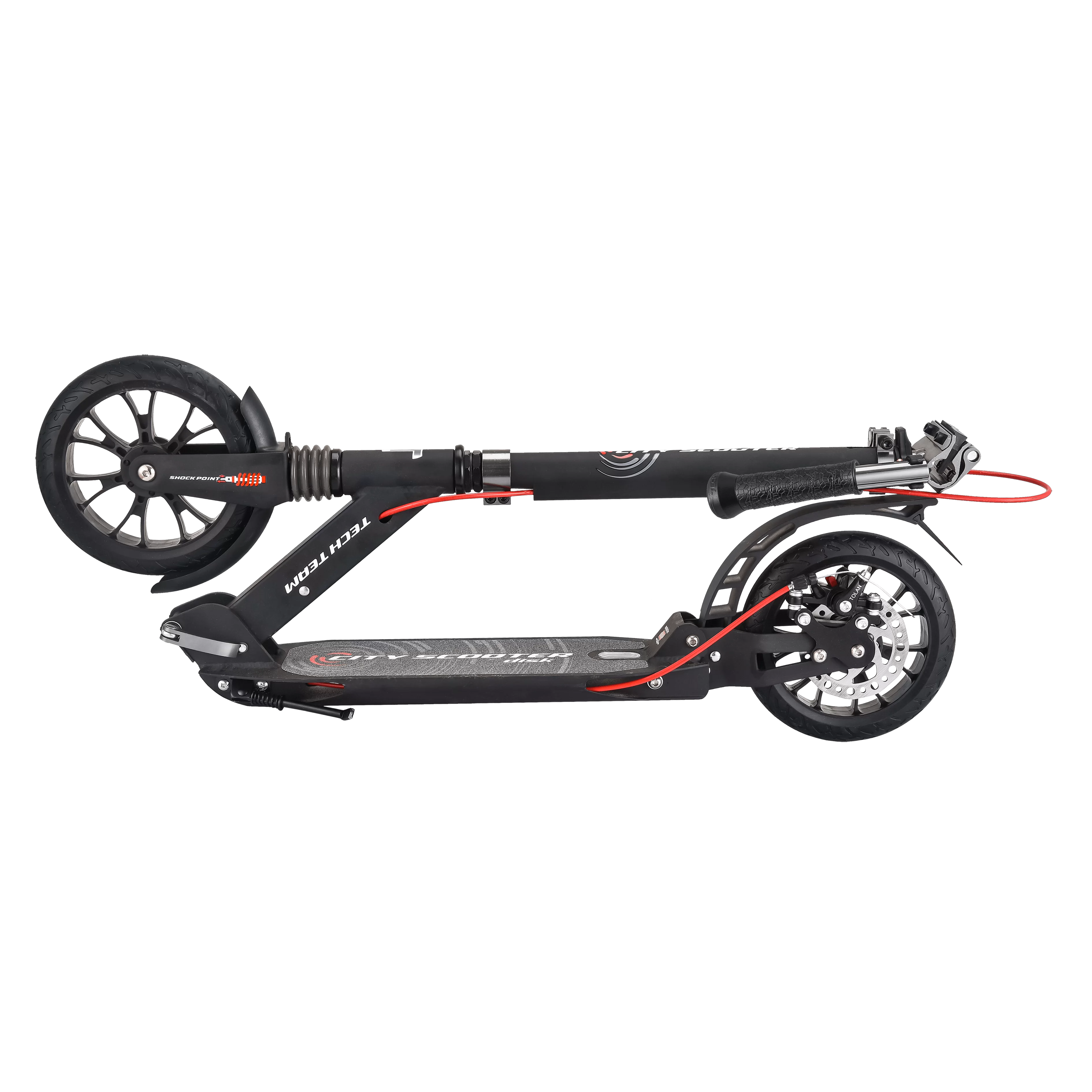 Реальное фото Самокат TechTeam City scooter Disk Brake (2021) white от магазина СпортСЕ
