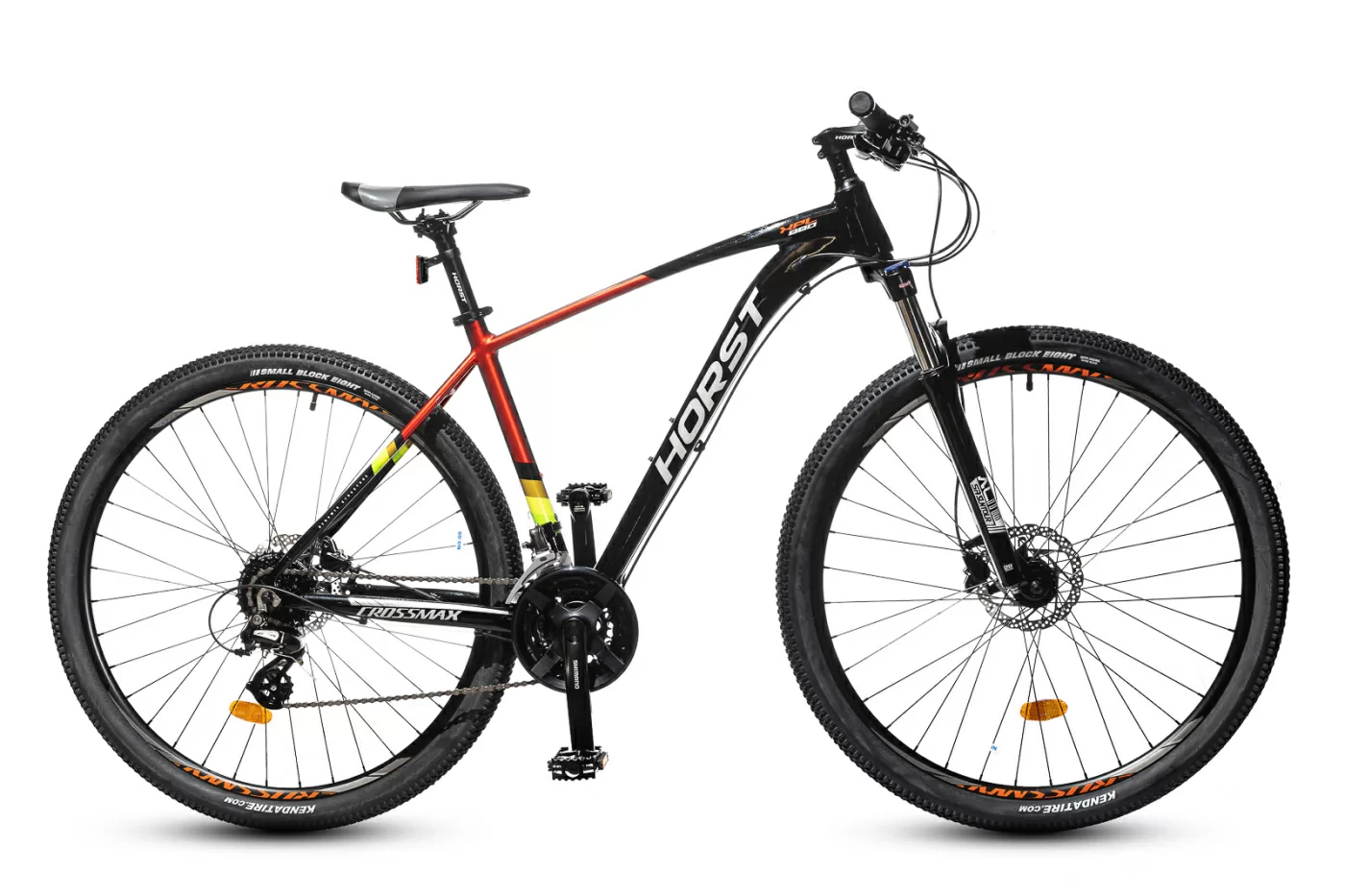 Реальное фото Велосипед HORST Crossmax 29 2022 Чёрно-красный от магазина СпортСЕ