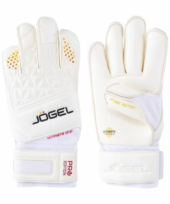 Реальное фото Перчатки вратарские Jögel Nigma Pro Edition Roll белый УТ-00018477 от магазина СпортСЕ