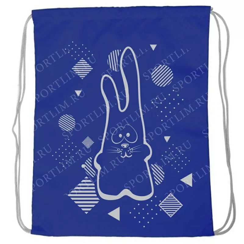 Реальное фото Рюкзак-мешок SM-201 Rabbit темно синий 10017925 от магазина СпортСЕ
