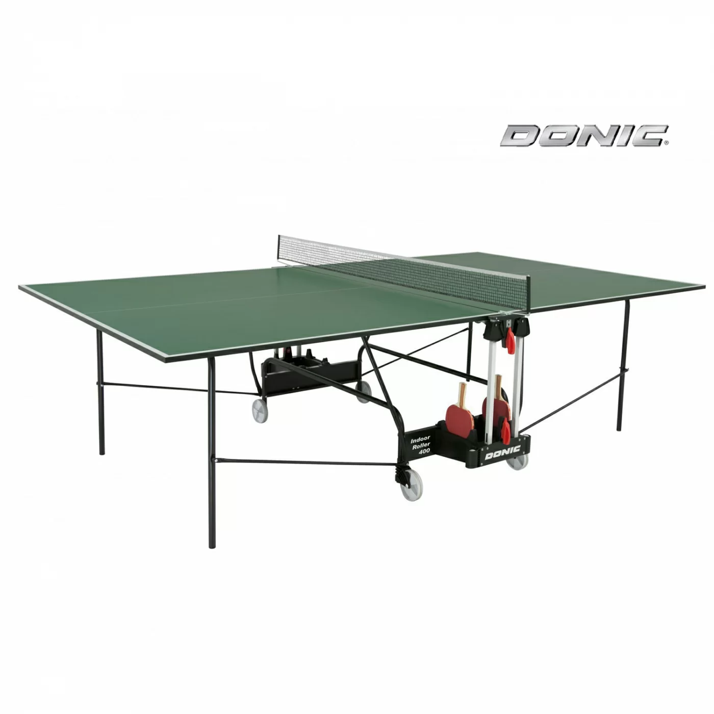 Реальное фото Теннисный стол DONIC INDOOR ROLLER 400 GREEN 230284-G от магазина СпортСЕ