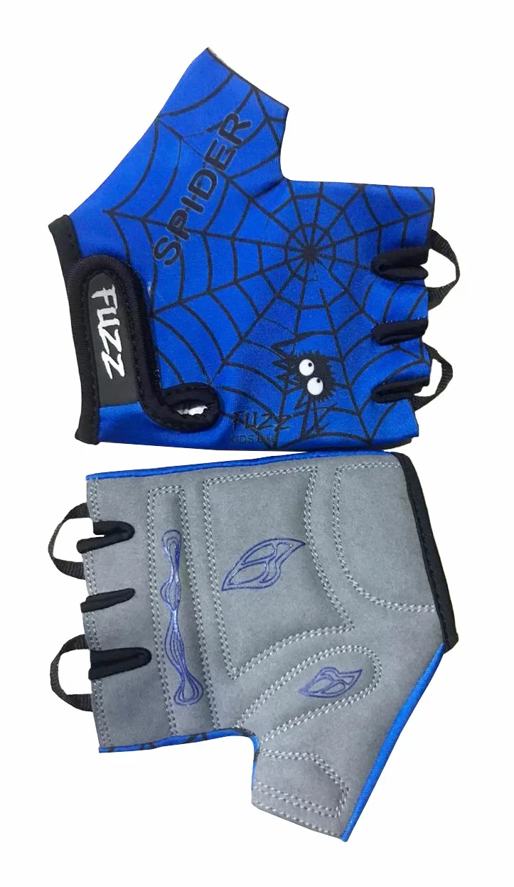 Реальное фото Перчатки Spider детские лайкра сине-черные р.10/XL (для 8-10лет) 08-202030 от магазина СпортСЕ