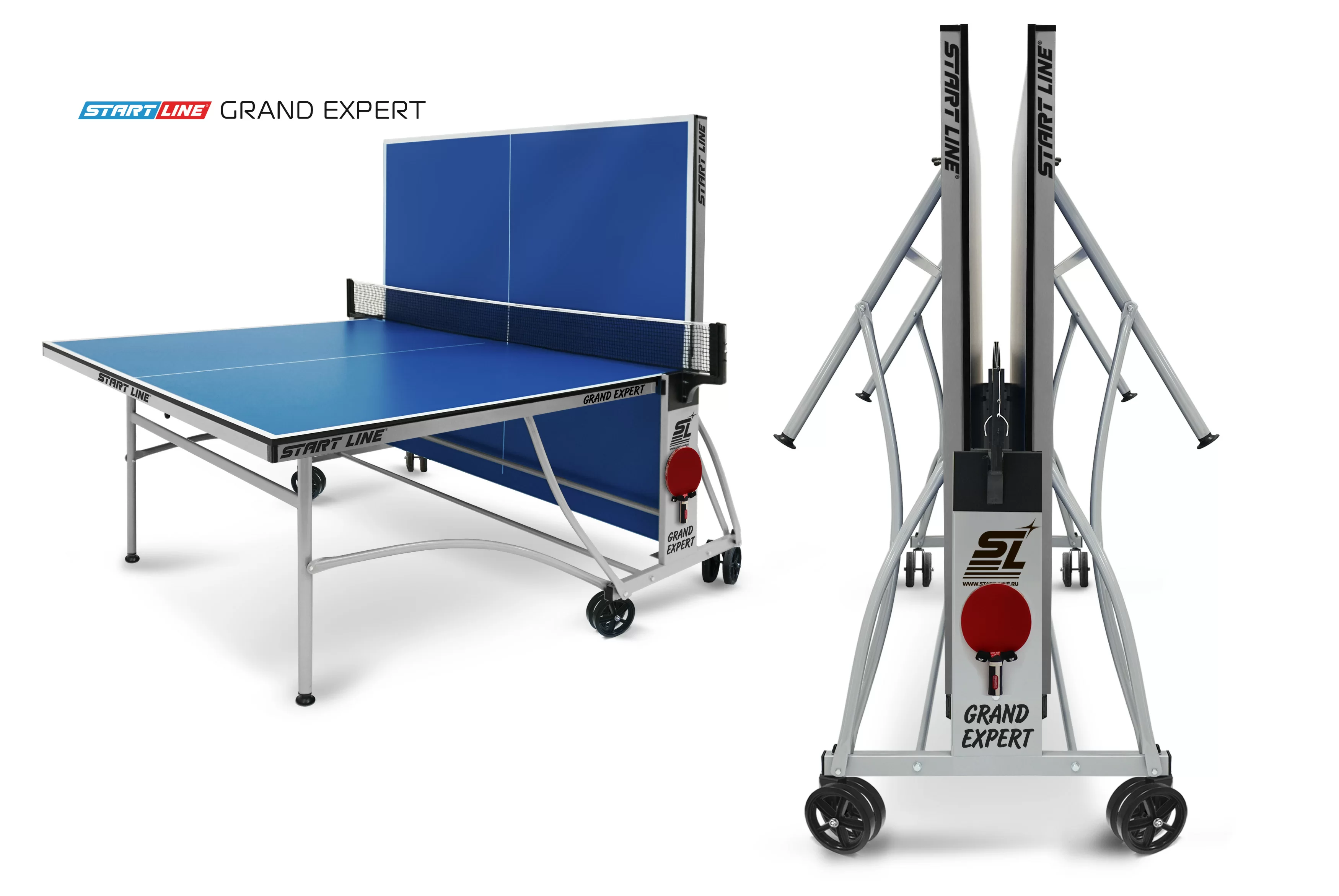 Реальное фото Стол теннисный GRAND EXPERT Синий от магазина СпортСЕ