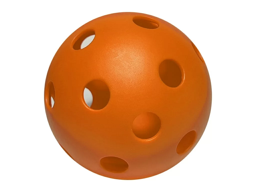 Реальное фото Мяч для флорбола F7322 оранжевый 01170 от магазина СпортСЕ