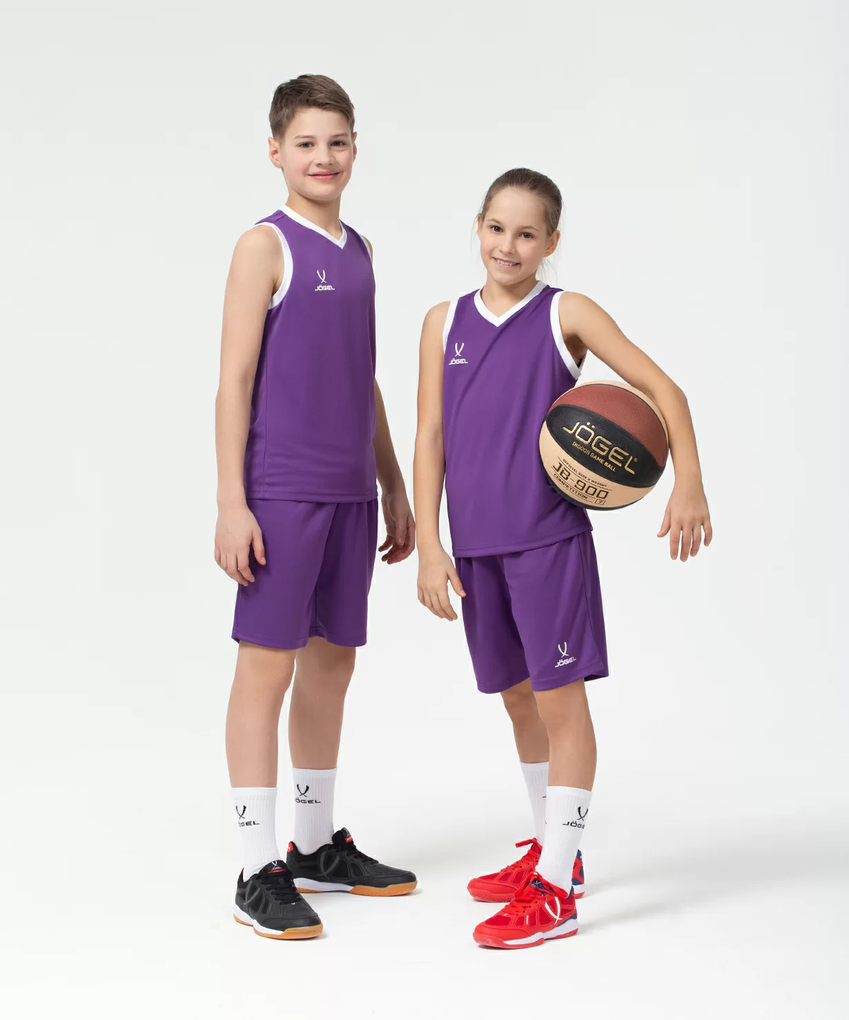 Реальное фото Шорты баскетбольные Camp Basic, фиолетовый, детский от магазина СпортСЕ