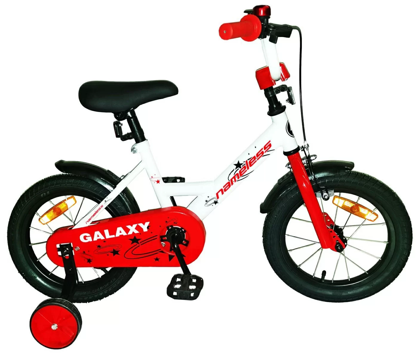 Реальное фото Велосипед 18" Nameless GALAXY, белый/красный (2024) от магазина СпортСЕ