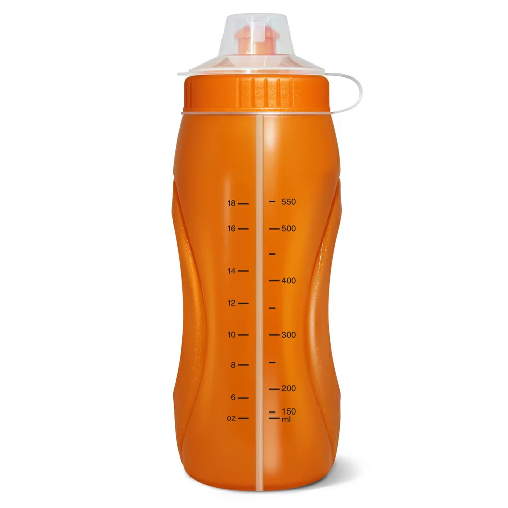 Реальное фото Бутылка для воды Be First 700 мл оранжевая SH209O от магазина СпортСЕ