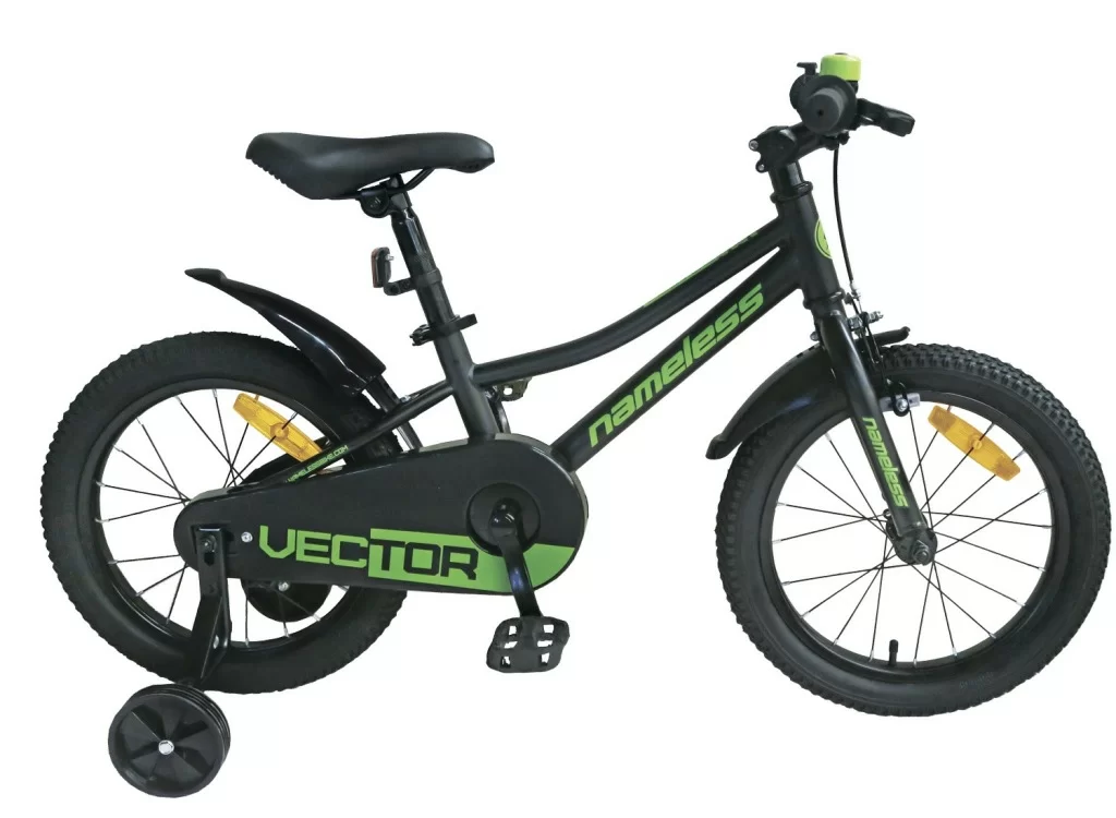 Реальное фото Велосипед 12" Nameless VECTOR, зеленый/черный (2024) от магазина СпортСЕ