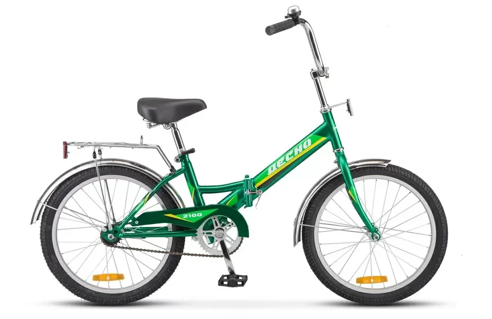 Реальное фото Велосипед Десна-2100 20" (2021) зелёный Z011 от магазина СпортСЕ