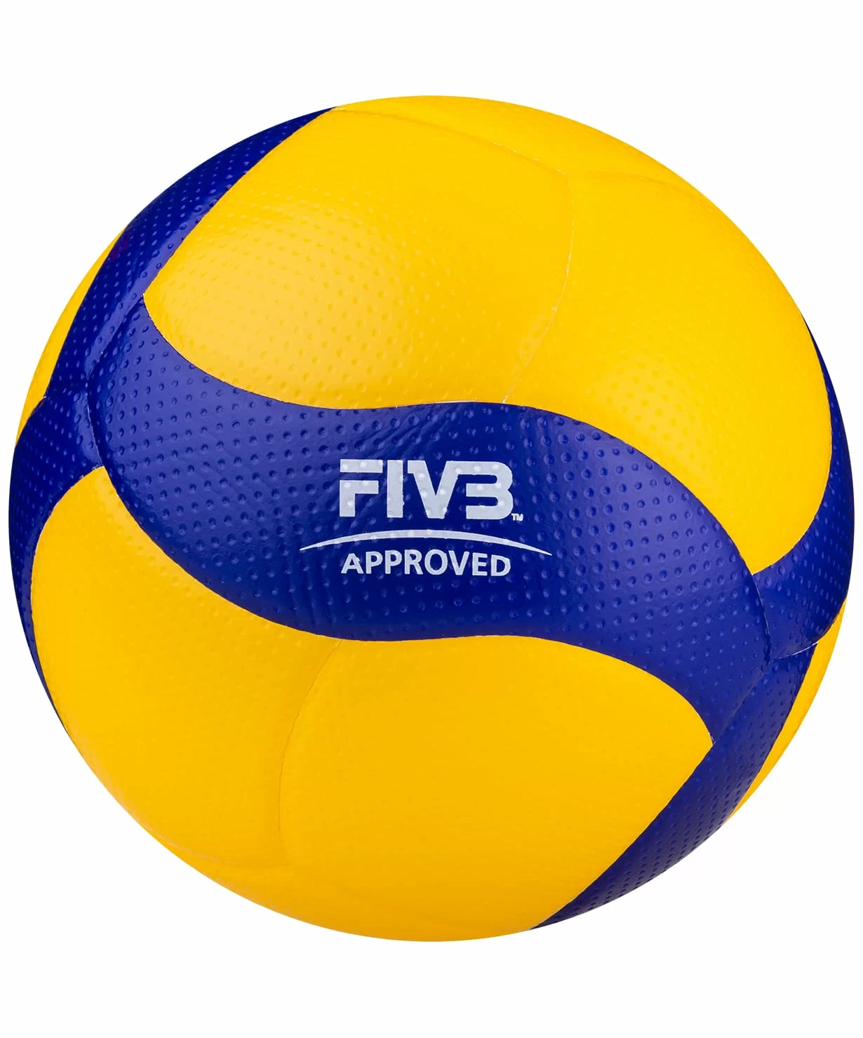 Реальное фото Мяч волейбольный Mikasa V300W FIVB Appr синт.кожа клееный желто-синий УТ-00015699 от магазина СпортСЕ