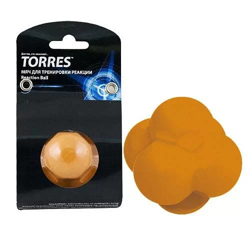 Реальное фото Мяч для трен. реакции Torres Reaction ball диам. 8 см  резина оранжевый TL0008 от магазина СпортСЕ