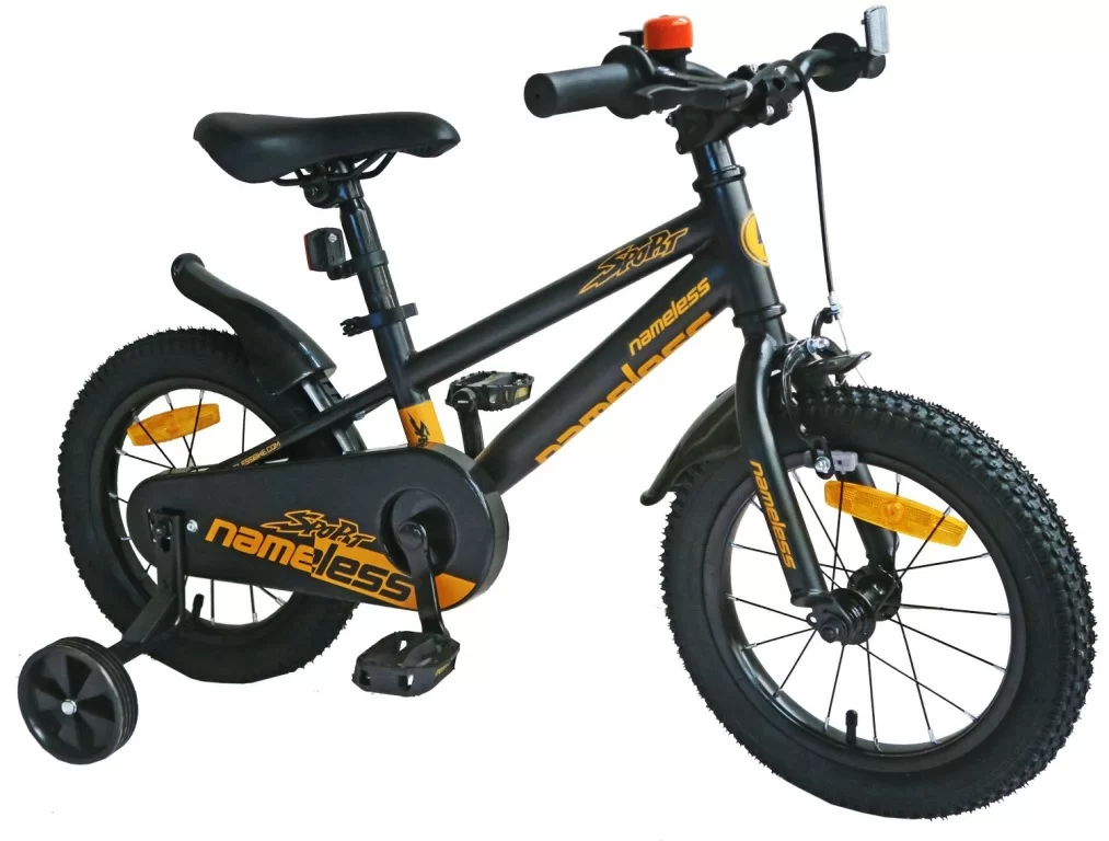 Реальное фото Велосипед 16" Nameless SPORT, черный/оранжевый (2024) от магазина СпортСЕ