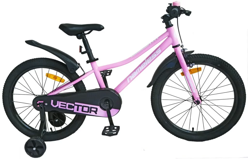 Реальное фото Велосипед 18" Nameless VECTOR, розовый/белый (Новинка 2023) от магазина СпортСЕ