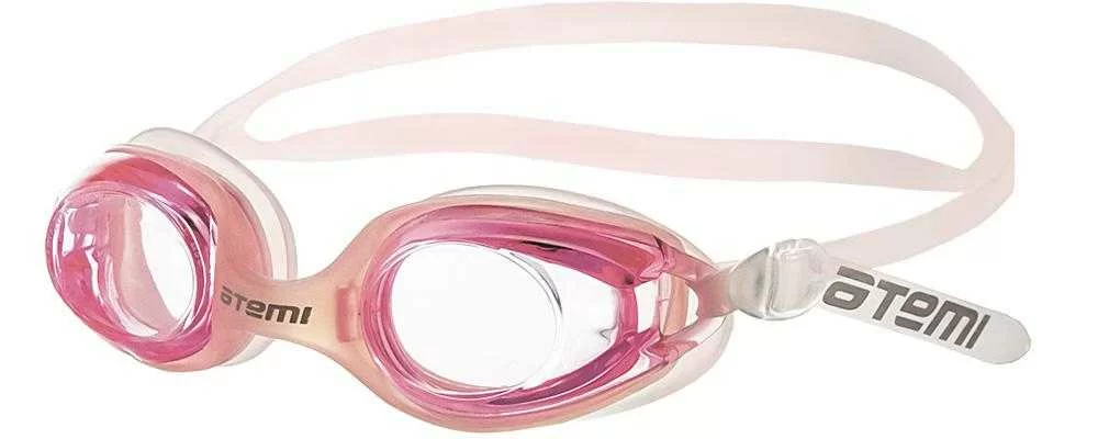 Реальное фото Очки для плавания Atemi N7402 детские силикон розовые от магазина СпортСЕ