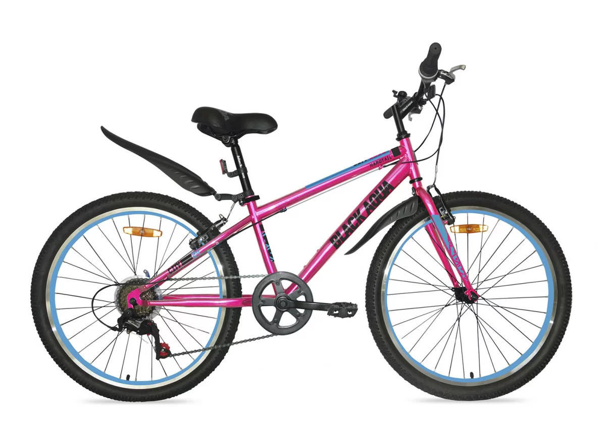Реальное фото Велосипед Black Aqua City 1401 V matt 24" (РФ) розовый GL-201VTR от магазина СпортСЕ