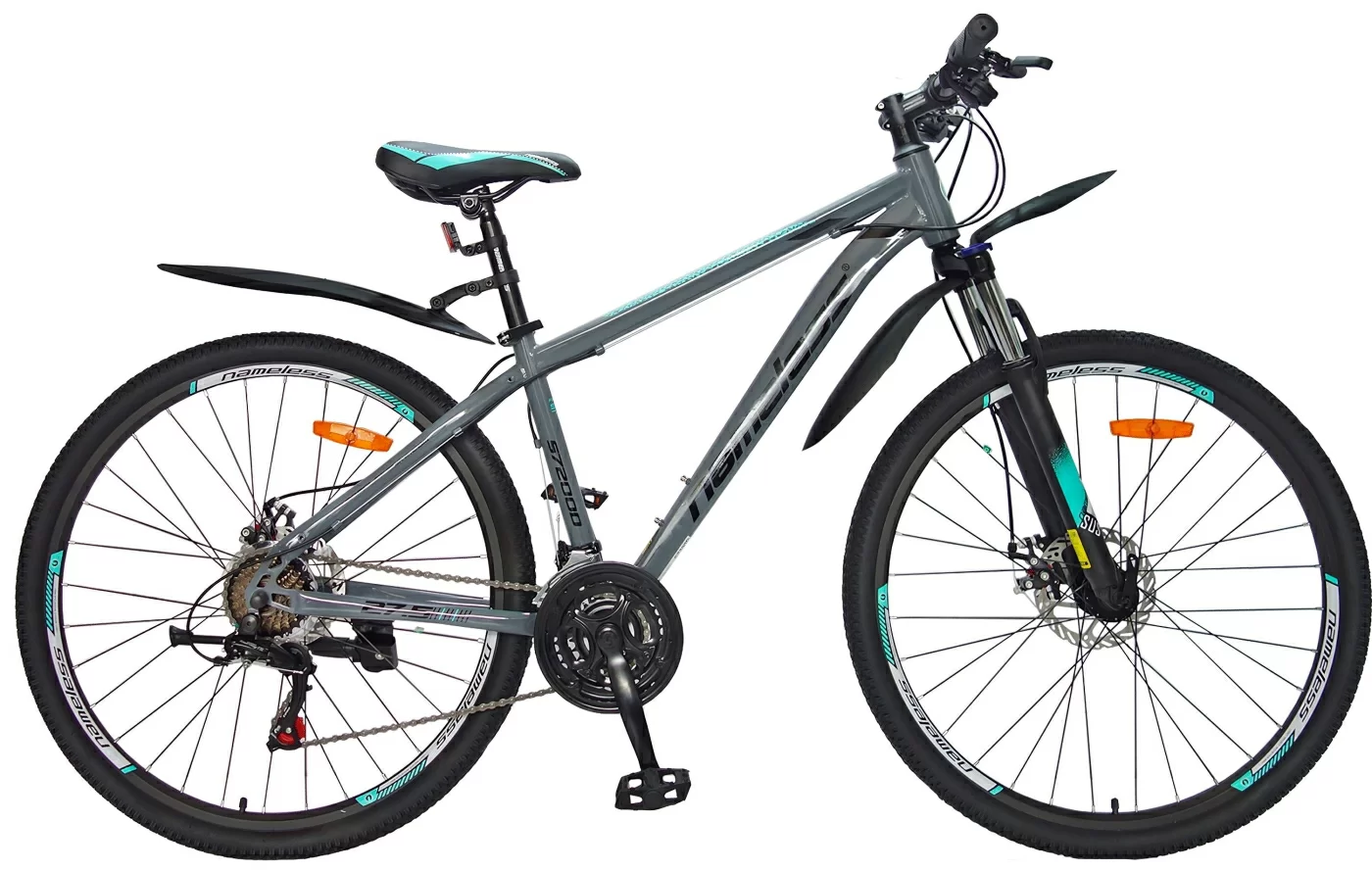 Реальное фото Велосипед 27,5" Nameless S7200D, серый, 16" (2024) от магазина СпортСЕ