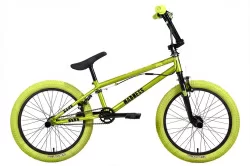 Велосипед Stark Madness BMX 3 (2024) зеленый металлик/черный, зеленый/хаки
