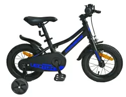 Велосипед 12" Nameless VECTOR, черный/синий (2024)