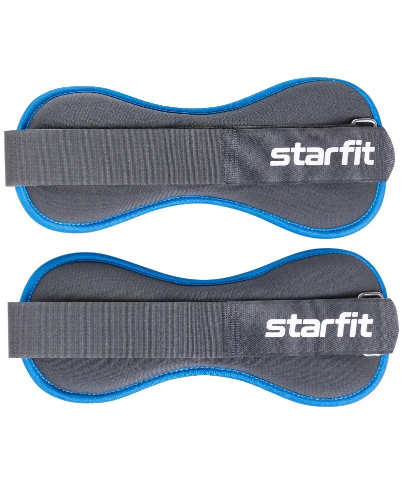 Реальное фото Утяжелители 0.5 кг х 2 шт StarFit WT-501 универсальные черно-синий УТ-00016669 от магазина СпортСЕ