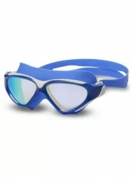Очки для плавания Indigo Grashopper зеркальные (полумаска) синие S991M