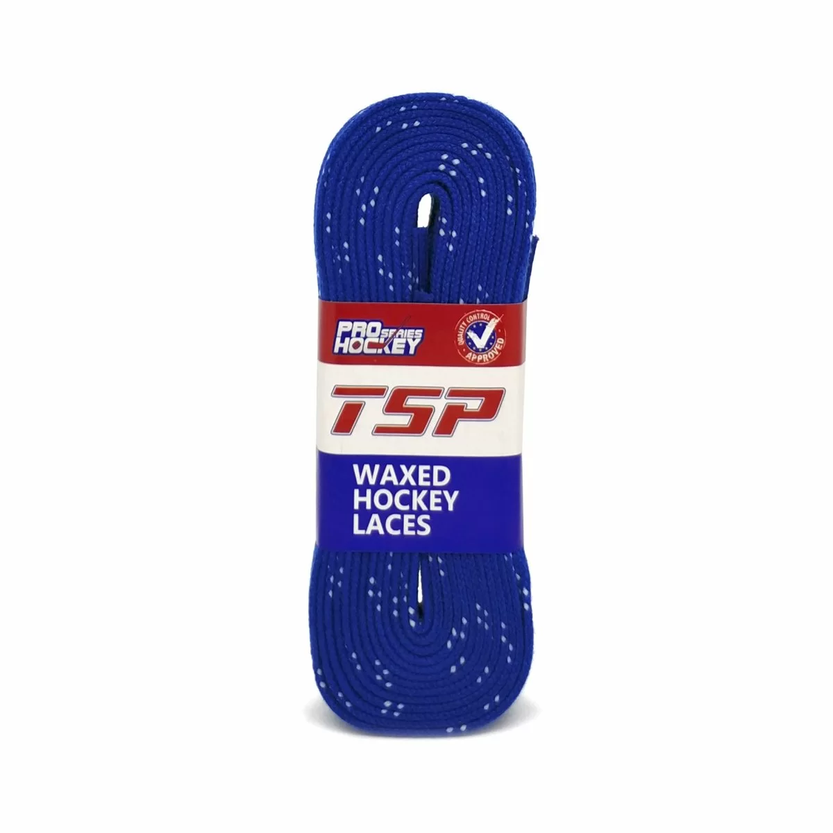 Реальное фото Шнурки хоккейные 305см с пропиткой TSP Hockey Laces Waxed royal 2148 от магазина СпортСЕ