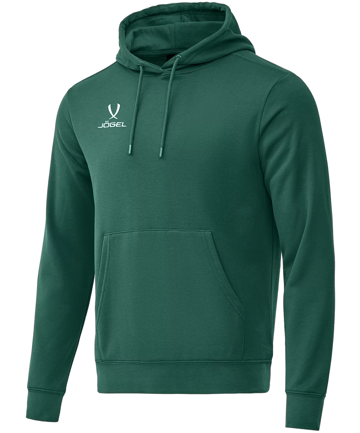 Реальное фото Худи ESSENTIAL Cotton Hoodie, темно-зеленый от магазина СпортСЕ