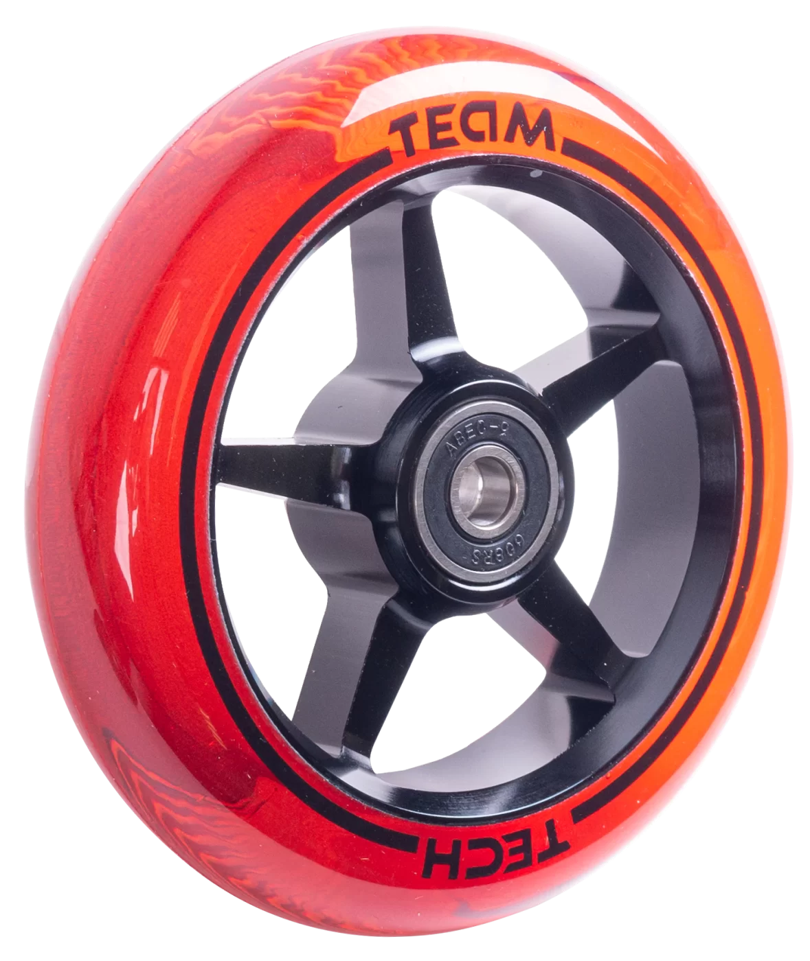 Реальное фото Колесо для самоката TechTeam X-Treme 110*24мм Scout red 956811 от магазина СпортСЕ