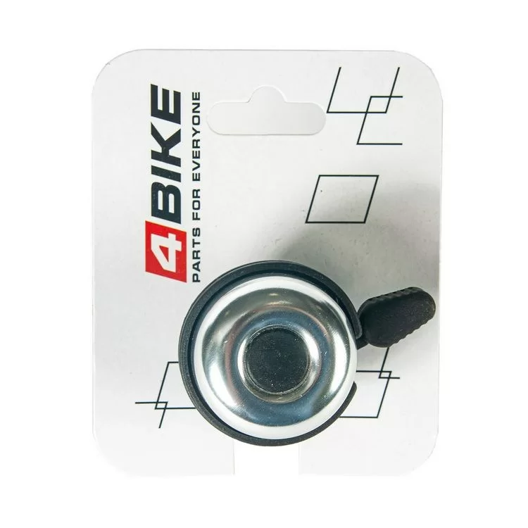 Реальное фото Звонок 4Bike BB3207 алюминий+пластик d-40мм серебристый ARV100029 от магазина СпортСЕ