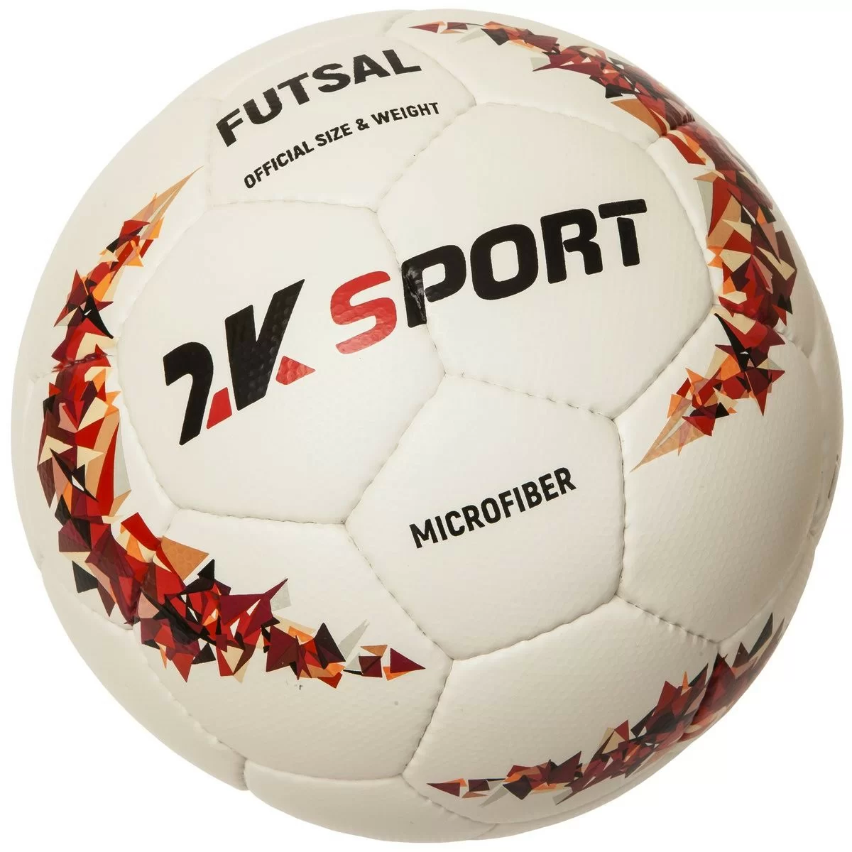Реальное фото Мяч футзальный 2K Sport Сrystal AMFR Approved №4 white/red 127093 от магазина СпортСЕ