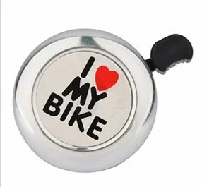 Реальное фото Звонок TBS I Love My Bike сталь/пласт хром NTB18089 от магазина СпортСЕ