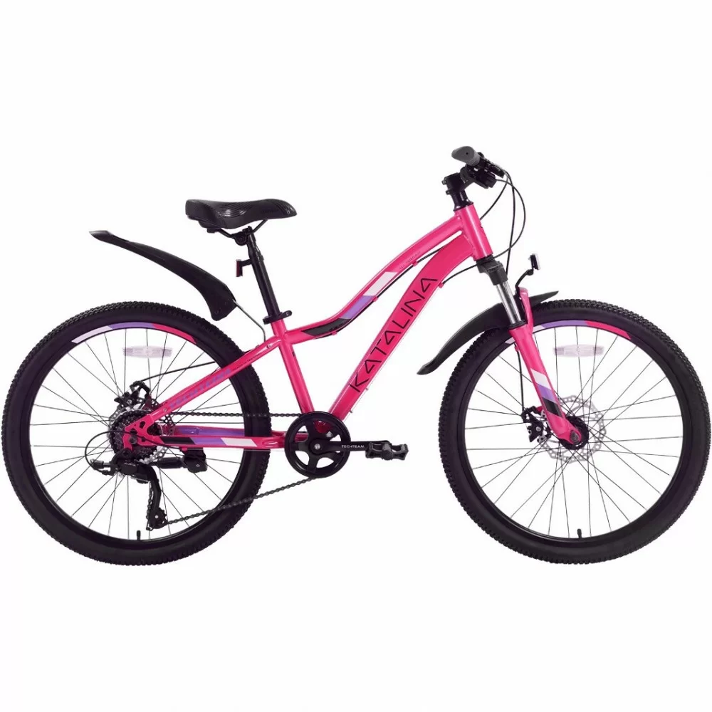 Реальное фото Велосипед TechTeam Katalina 24" (2023) розовый от магазина СпортСЕ