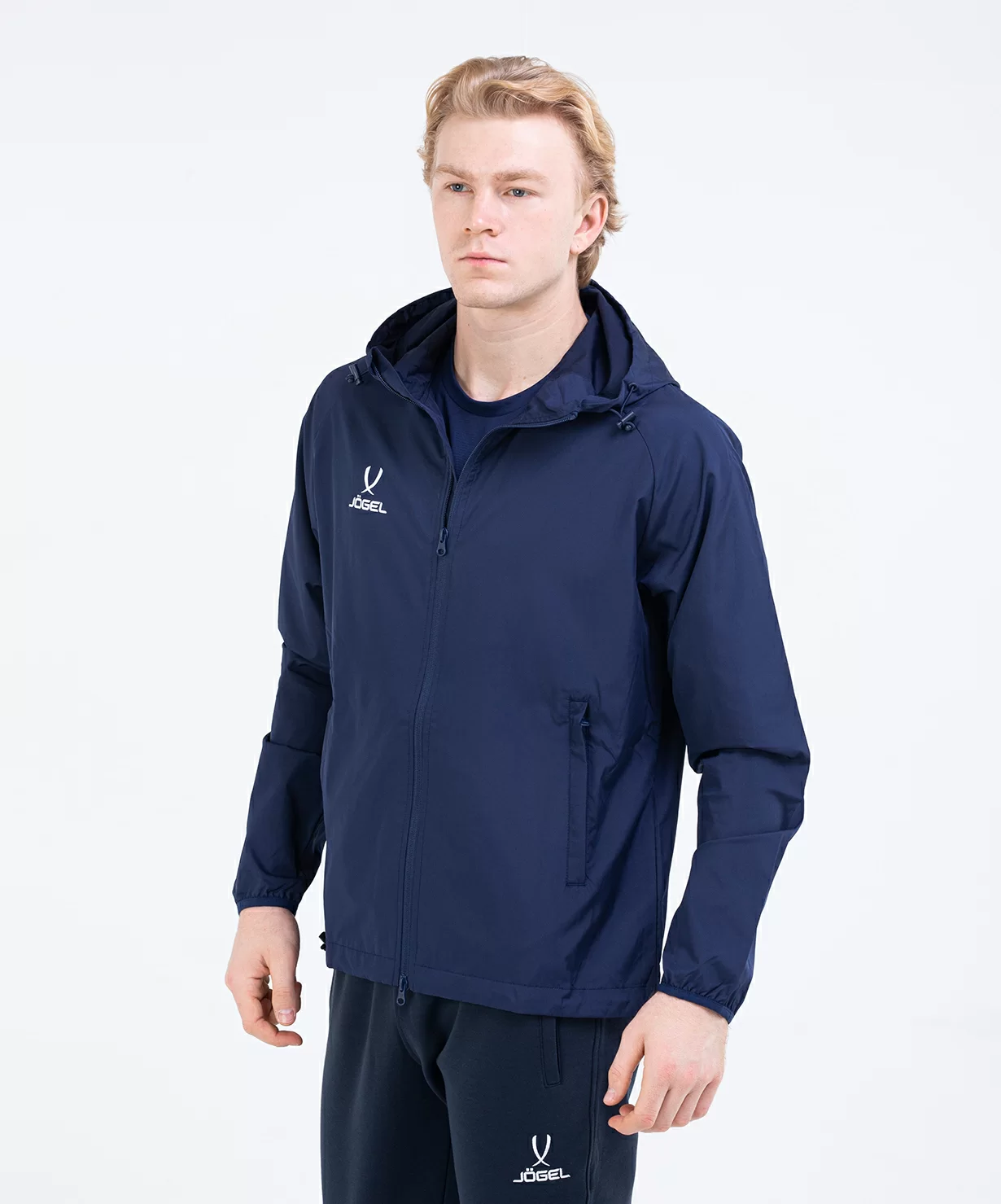 Реальное фото Куртка ветрозащитная CAMP Rain Jacket, темно-синий от магазина СпортСЕ